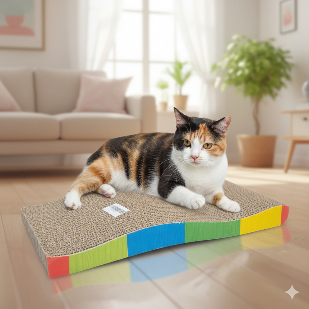 Rascador carton gato semi ondulado AJ-925