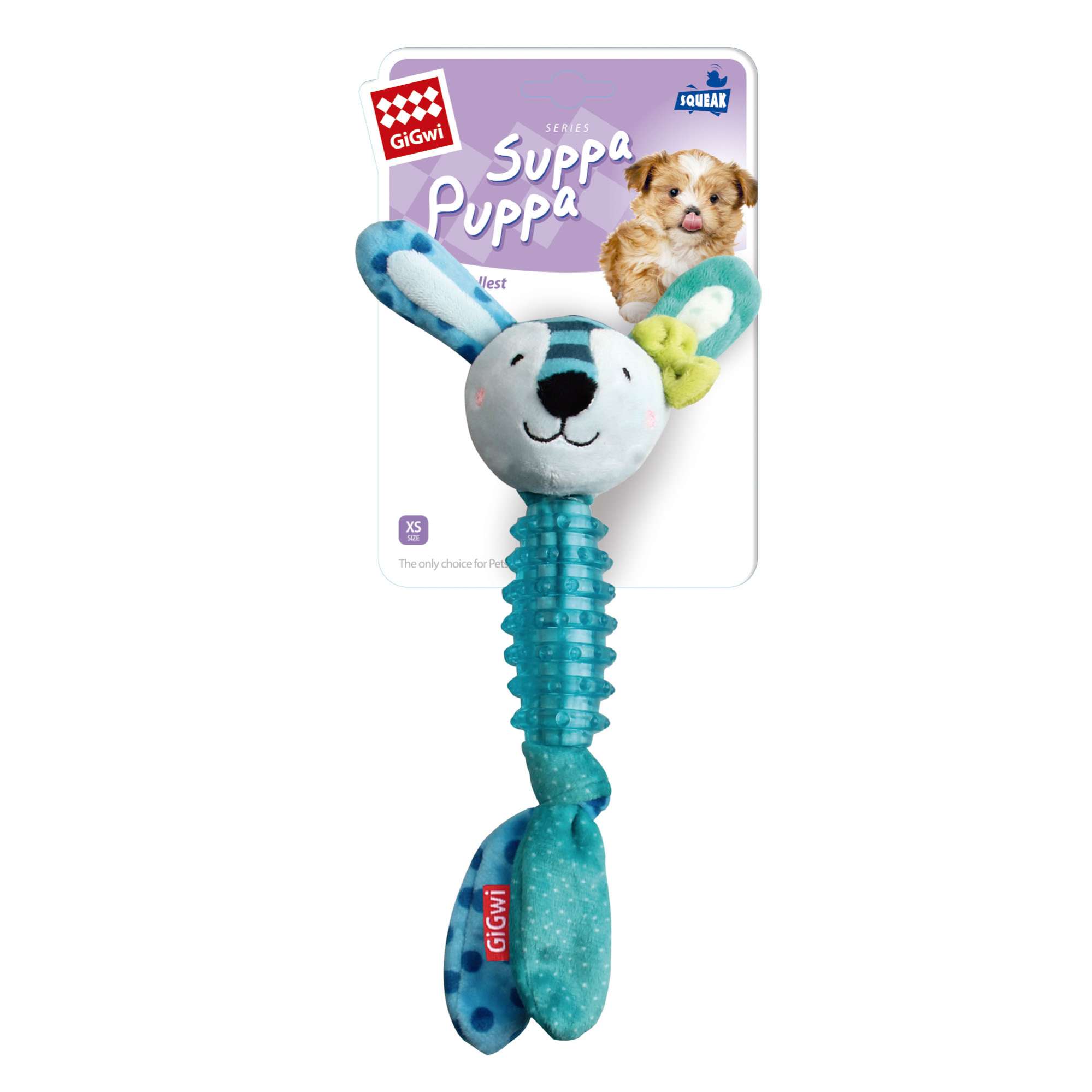 Juguete peluche + tpr conejo GiGwi 8008