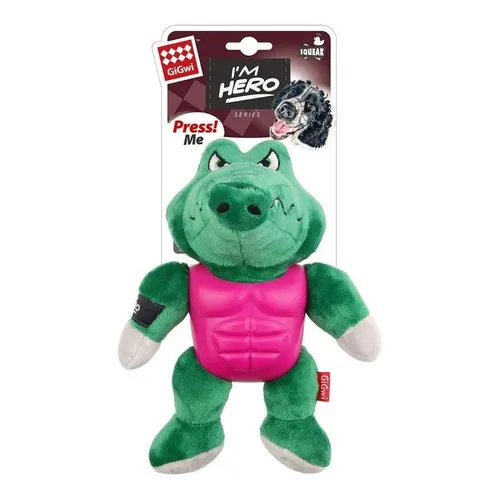 Juguete peluche heroe caiman GiGwi 8091
