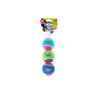 Juguete pelota tennis x 3 6.4cm GiGwi 6118