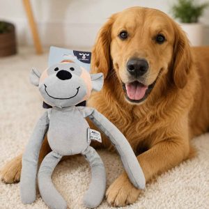 Juguete peluche mono gris AJ-912