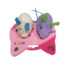 Juguete gato 2 ratones peluche kp-173