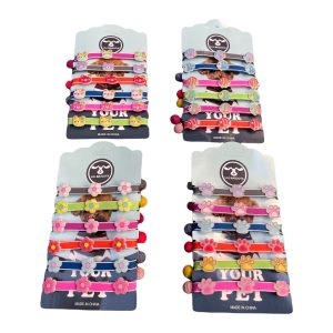 Collar x 6 silicona varios disenos DH-1