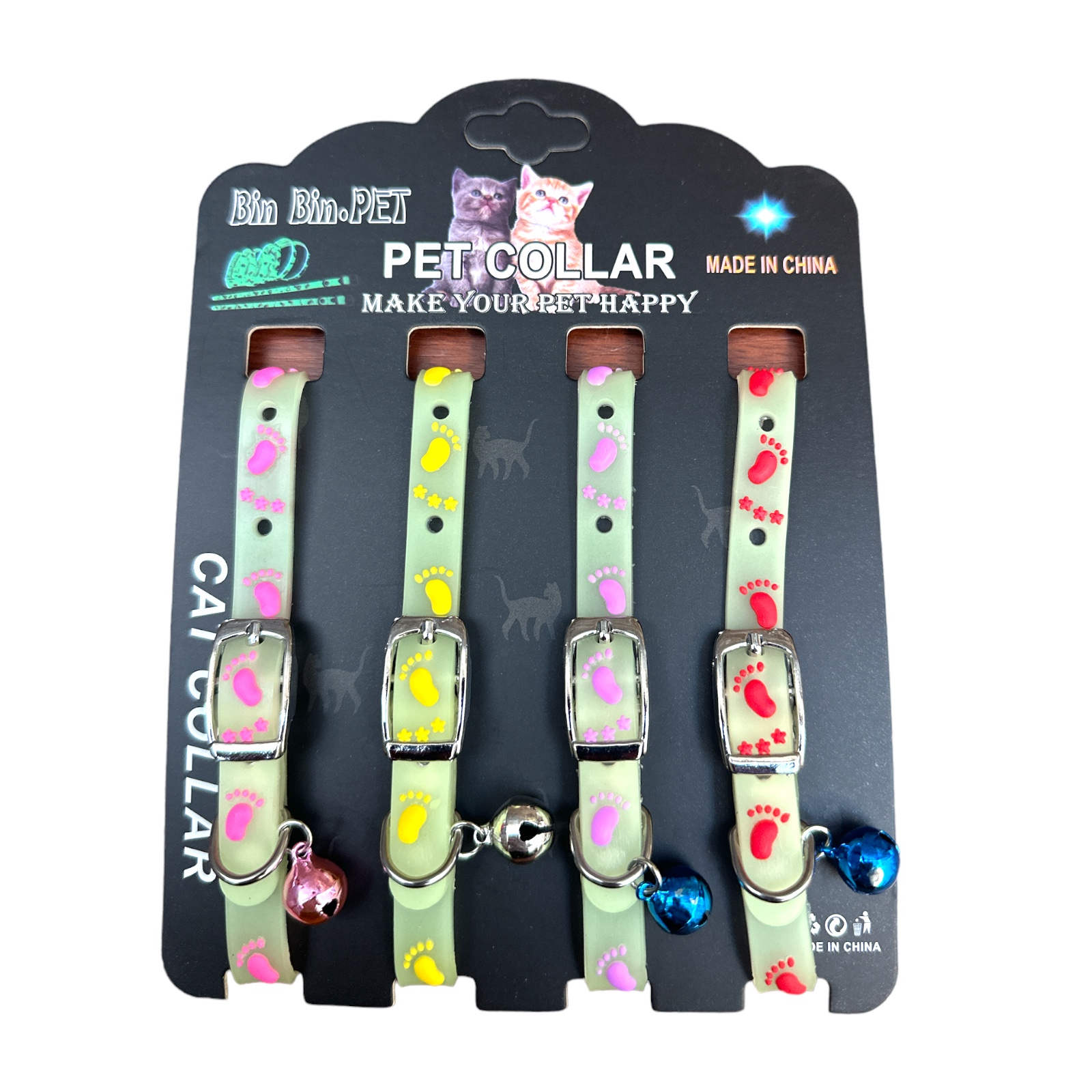 Collar x 4 silicona transparente ew-477