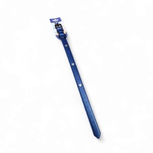 Collar cuerina grande aplique huella HX-094