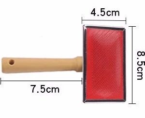 Peine cardina mango madera HTR001M