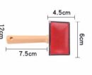 Peine cardina mango madera HTR001S