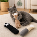 Juguete gato x 3 peluche HUELLA R-92